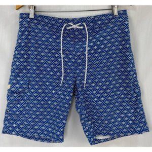 J. Crew 9" Stretch Eco Board Short in Oval Diamond Geo
